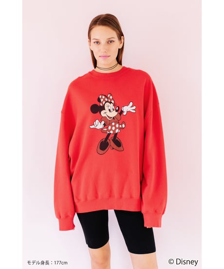 Disney / BIG SWEAT TOP(ミニー)【WCJ-NA-041RED02】