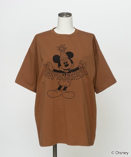 Disney / HAPPY BIRTHDAY TEE(ミッキー)【WCJ-TD-005BRN01】