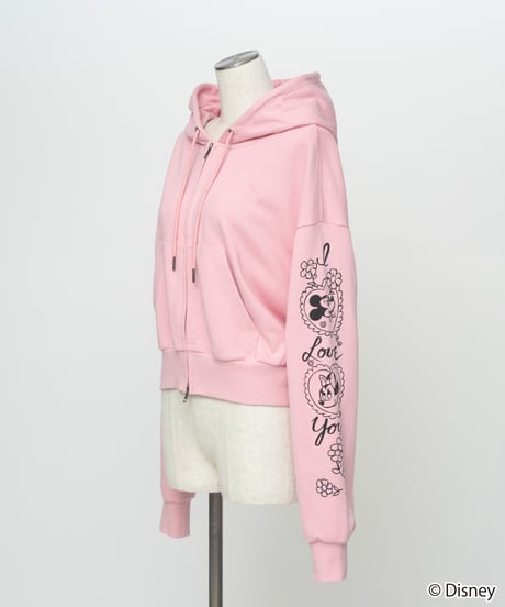 Disney / SWEAT ZIP HOODIE(ミッキー&ミニー)【WCJ-TD-062PNK26】