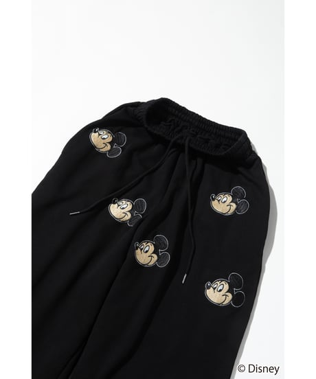 Disney / EMBROIDERY SWEAT PANTS(ミッキー)【WCJ-TD-045BLK01】