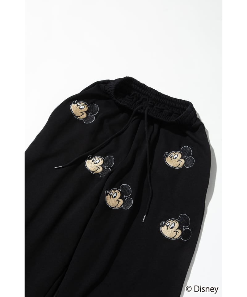 ミッキー Disney / EMBROIDERY SWEAT PANTS(ミッキー)【WCJ-TD-04