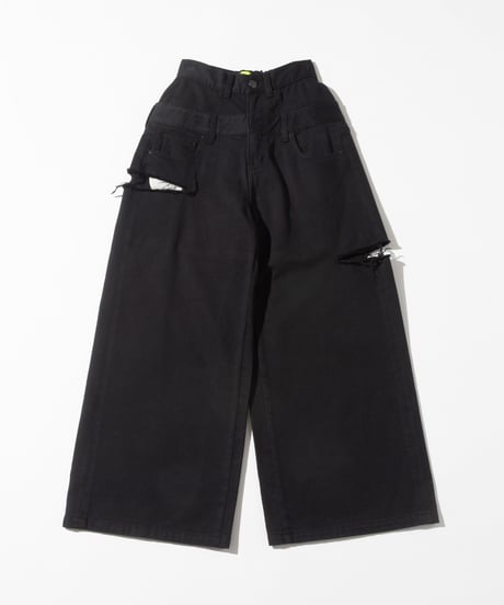 レイヤードパンツ【WCJ-GM-026BLK】