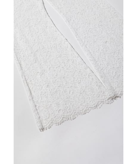 レースフレアパンツ【WCJ-PP-100WHT】