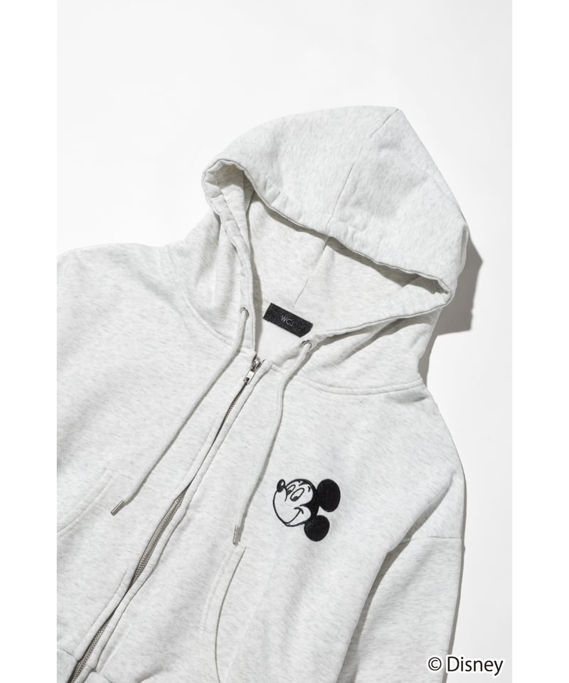 Disney / EMBROIDERY ZIP HOODIE(ミッキー)【WCJ-TD-044