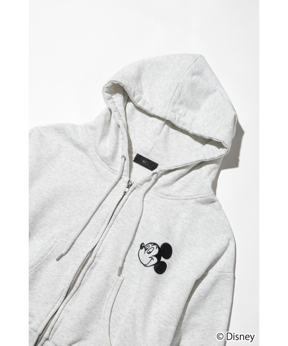 Disney / EMBROIDERY ZIP HOODIE(ミッキー)【WCJ-TD-044