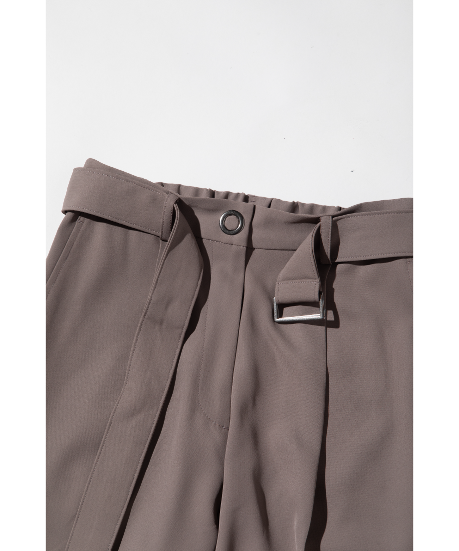 【希少】ELISABETTA FRANCHI ベルト付き センタープレス パンツ ベルト付きワイドセンタープレスパンツ【WCJ-TA-002KHA】 | WCJ