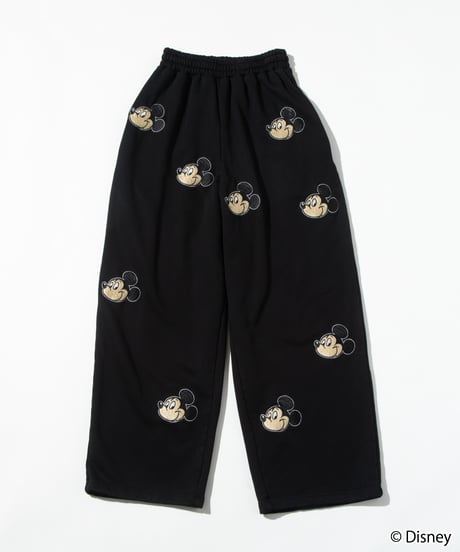 Disney / EMBROIDERY SWEAT PANTS(ミッキー)【WCJ-TD-045BLK01】