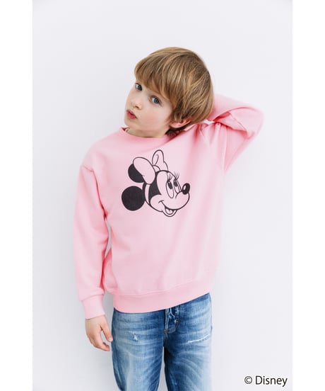 Disney / KIDS SWEAT TOP(ミニー)【WCJ-TD-002PNK02】