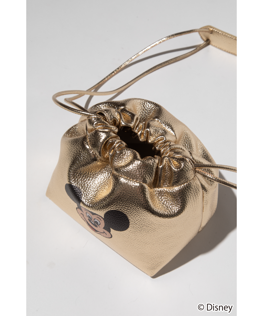 Disney / DRAWSTRING BAG(ミッキー)【WCJ-QU-115GLD01】