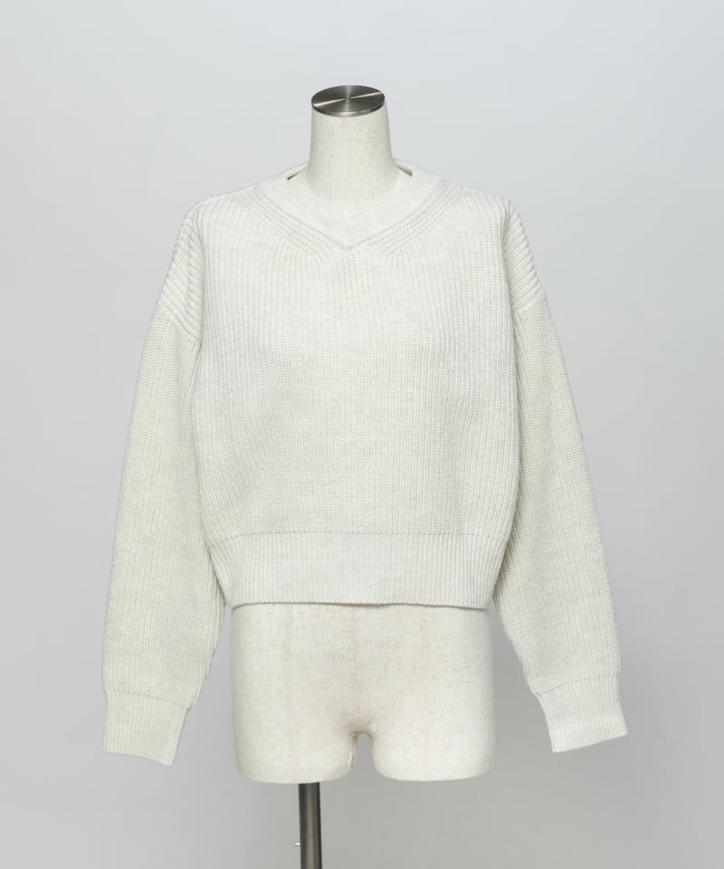 浅VネックニットTOPS【WCJ-MK-032LGY】 | WCJ OFFICIAL WEB