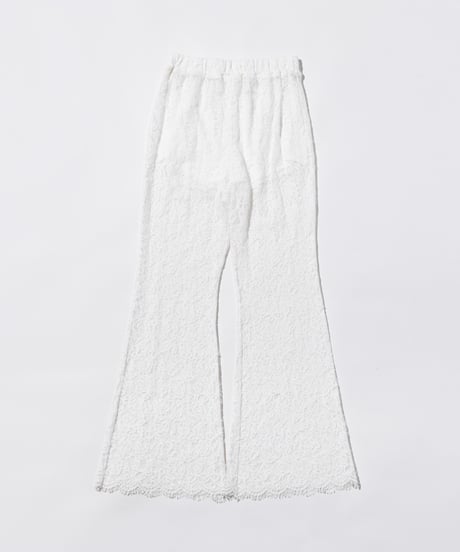 レースフレアパンツ【WCJ-PP-100WHT】