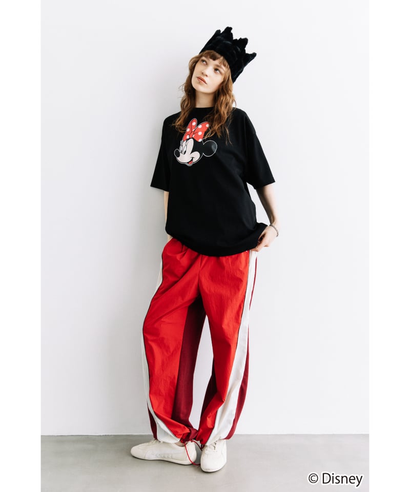 wcj ミニー Tシャツ Disney / OVER DYE SS TEE（ミニー）【WCJ-GC-027BLK02】※