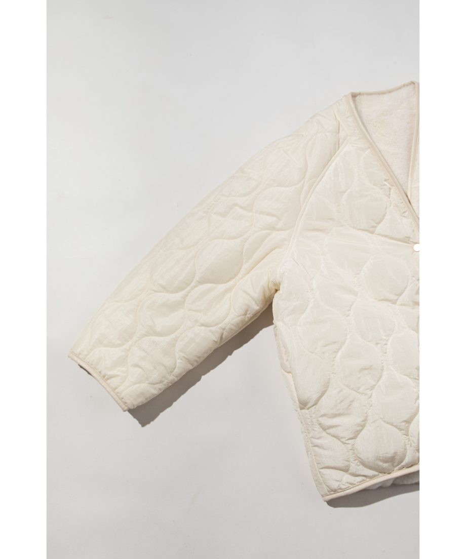 WCJ ひょうたんキルトリバーシブルジャケット　ホワイト WCJ ひょうたんキルトリバーシブルジャケット ホワイト WCJ ひょうたん