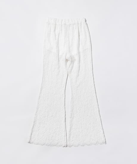 レースフレアパンツ【WCJ-PP-100WHT】