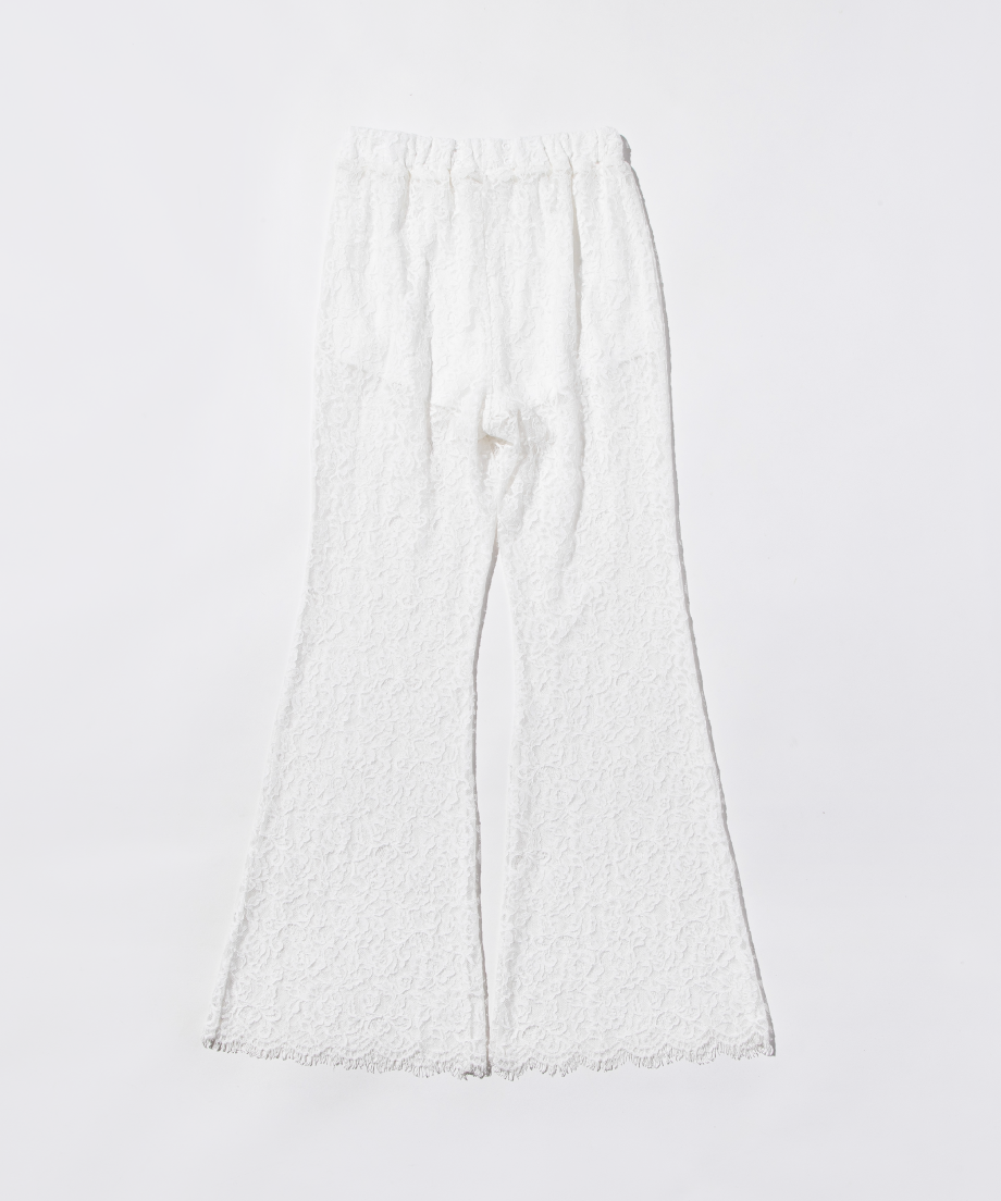 レースフレアパンツ【WCJ-PP-100WHT】 | WCJ OFFICIAL WEB STORE