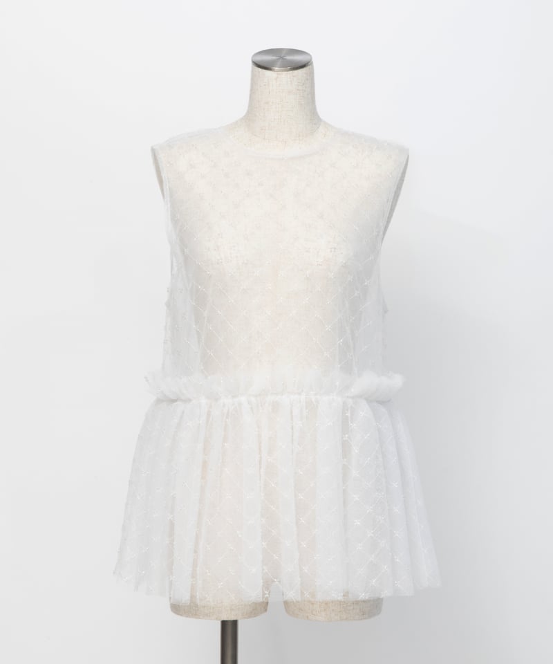 ビーズチュールTOPS【WCJ-PP-104WHT】 | WCJ OFFICIAL WEB S