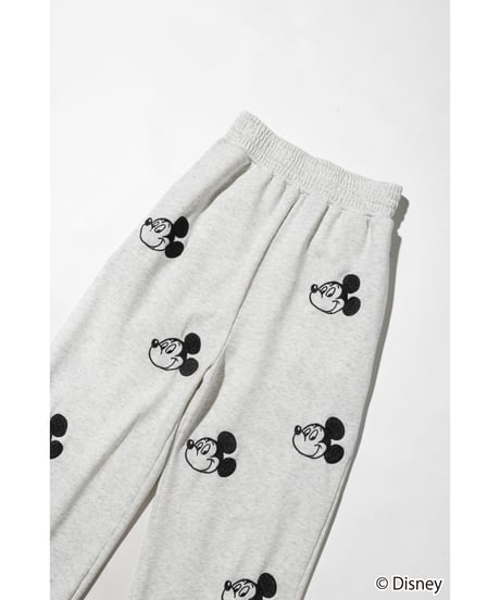 Disney / EMBROIDERY SWEAT PANTS(ミッキー)【WCJ-TD-045GRY01】