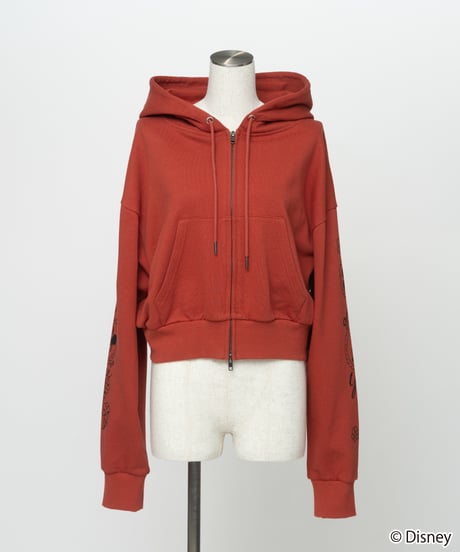 Disney / SWEAT ZIP HOODIE(ミッキー&ミニー)【WCJ-TD-062RED26】