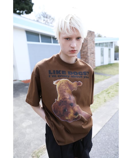 DOG TEE【WCJ-LK-031BRN】