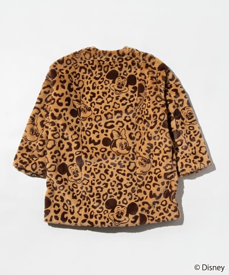 Disney / LEOPARD DESIGN COAT【WCJ-NA-048BEG-BRN】