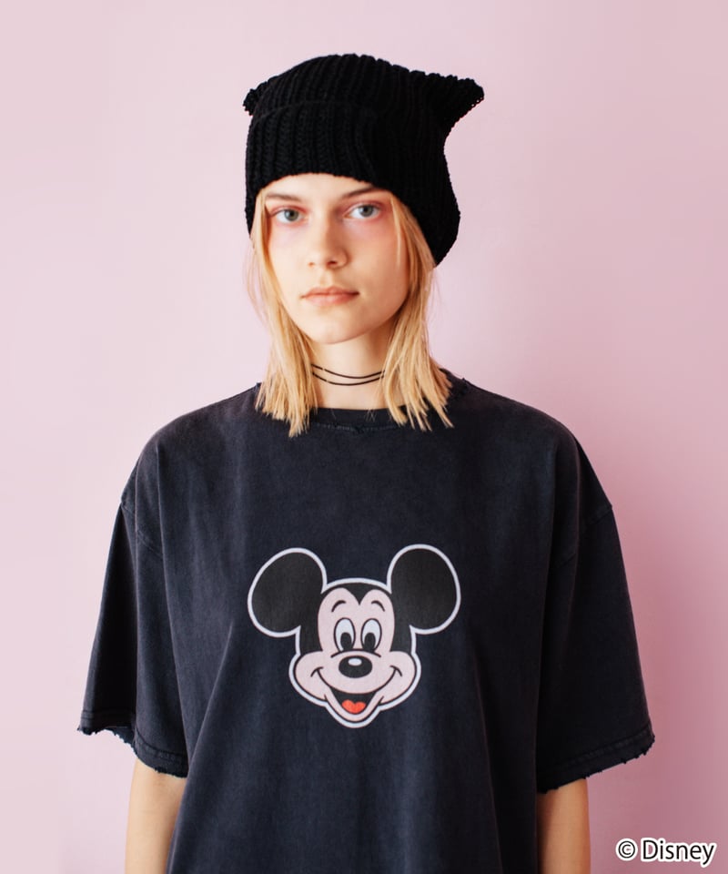 Disney / OVER DYE SS TEE(ミッキー)【WCJ-GC-027BLK01】 Disney / OVER DYE SS TEE(ミッキー)【WCJ-GC-027BLK01】