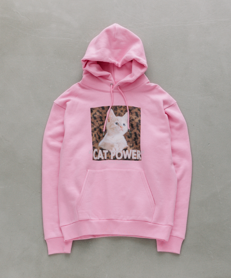 CAT POWER SWEAT HOODIE【WCJ-NA-011LPK】 | WCJ OFF CAT POWER SWEAT HOODIE【WCJ-NA-011LPK】 | WCJ OFF
