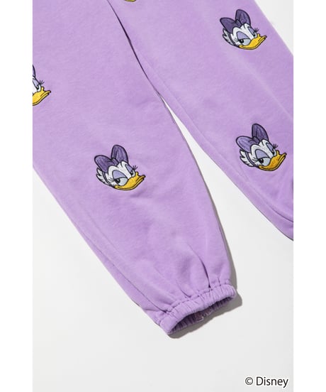 Disney / EMBROIDERY SWEAT PANTS(デイジー)【WCJ-TD-045PUR04】