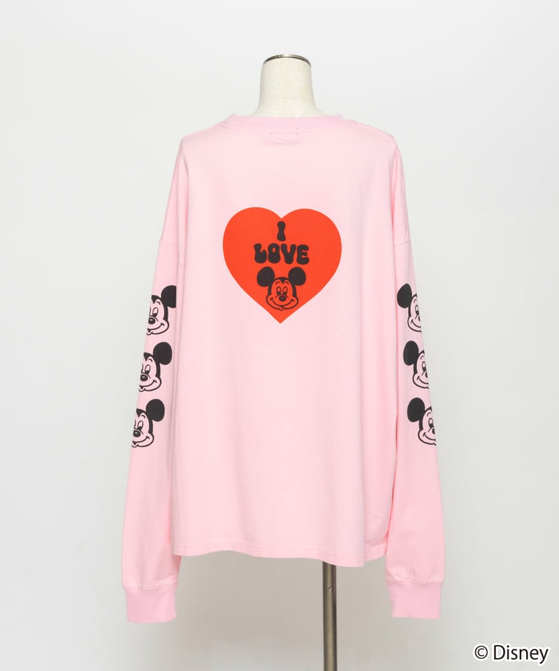 新品未使用タグ付き WCJ Disney / I LOVE LS TEE ロンT Disney / I LOVE LS TEE【WCJ-TD-049PNK】※3月下旬発売予定