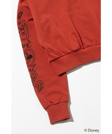 Disney / SWEAT ZIP HOODIE(ミッキー&ミニー)【WCJ-TD-062RED26】