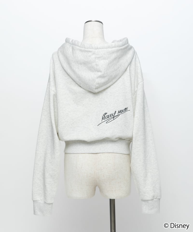 Disney / EMBROIDERY ZIP HOODIE(ミッキー)【WCJ-TD-044