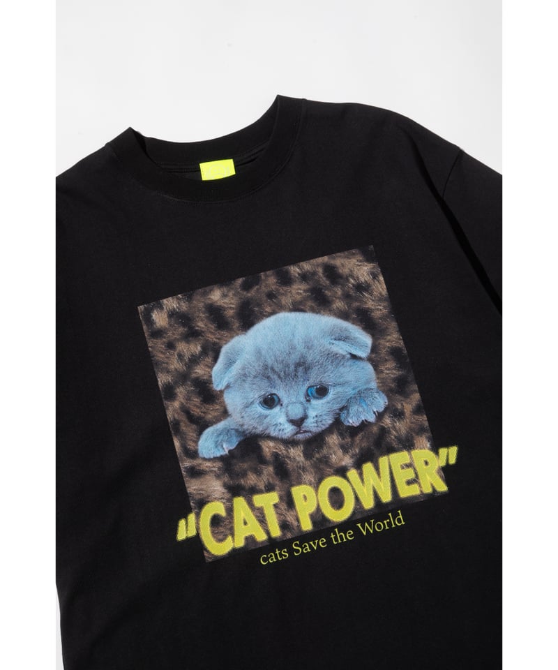 CAT POWER SS TEE【WCJ-LK-020BLK】 | WCJ OFFICIAL CAT POWER SS TEE【WCJ-LK-020BLK】 | WCJ OFFICIAL