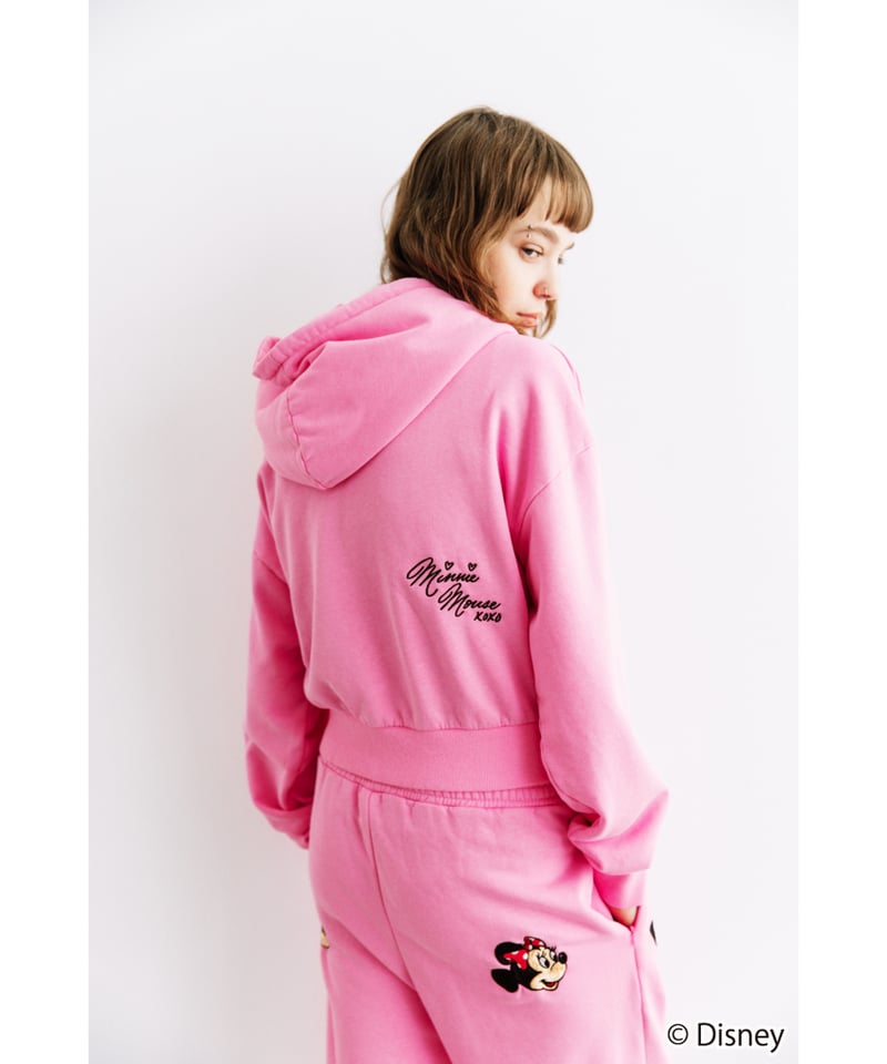 Disney / EMBROIDERY ZIP HOODIE(ミニー)【WCJ-TD-044P
