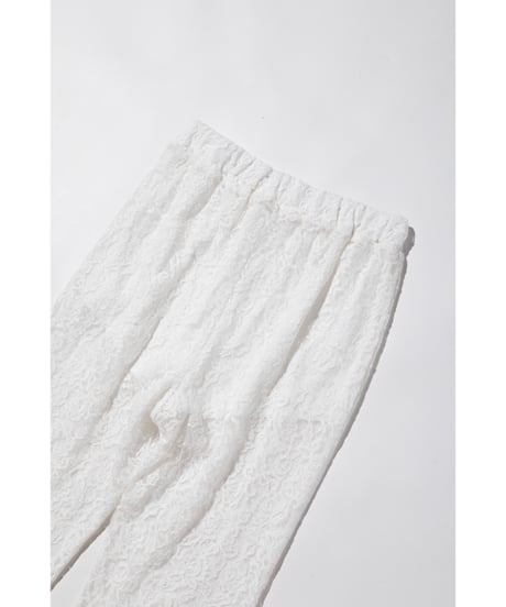 レースフレアパンツ【WCJ-PP-100WHT】