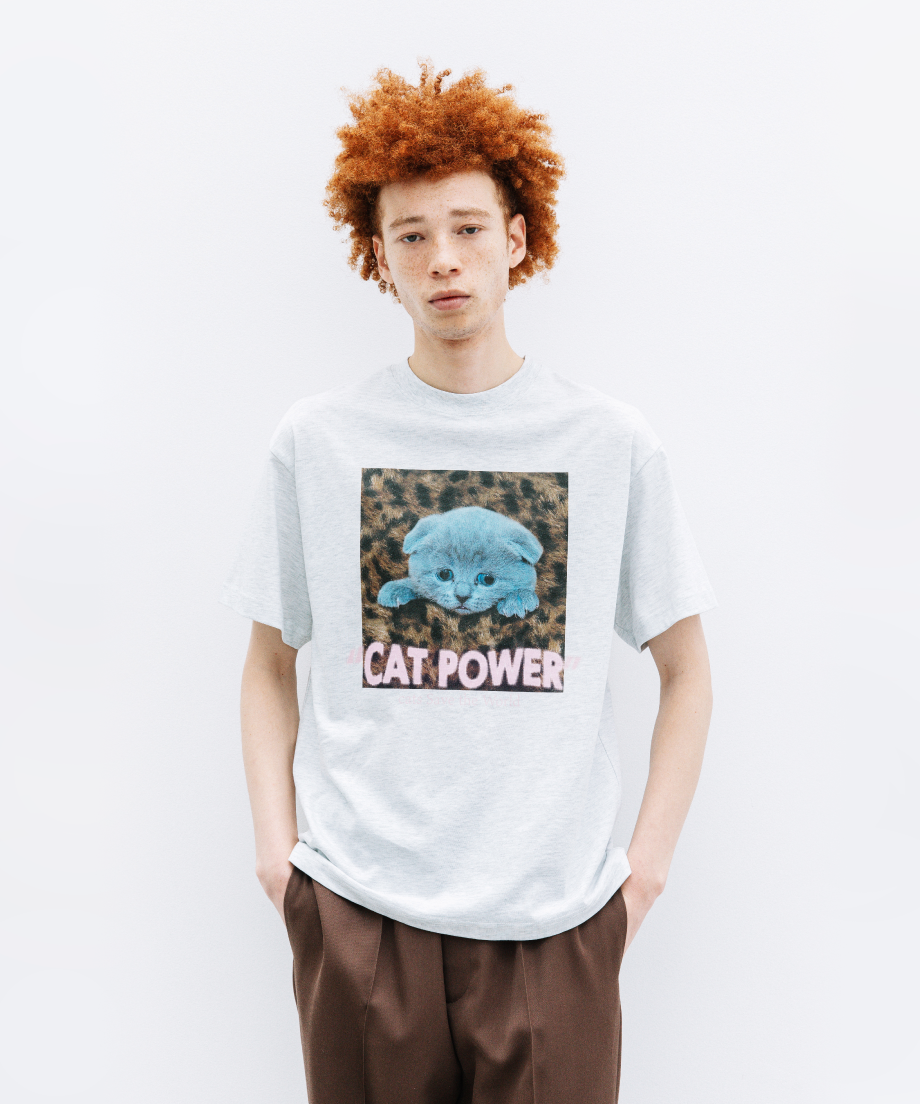 CAT POWER SS TEE【WCJ-LK-020LGY】 | WCJ OFFICIAL