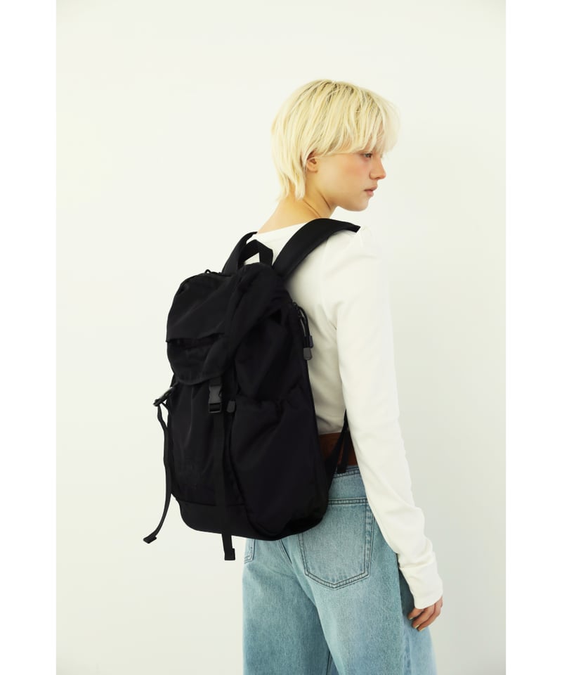撥水】フラップバックパック【WCJ-MP-040BLK】※6月上旬発送予定 | WCJ