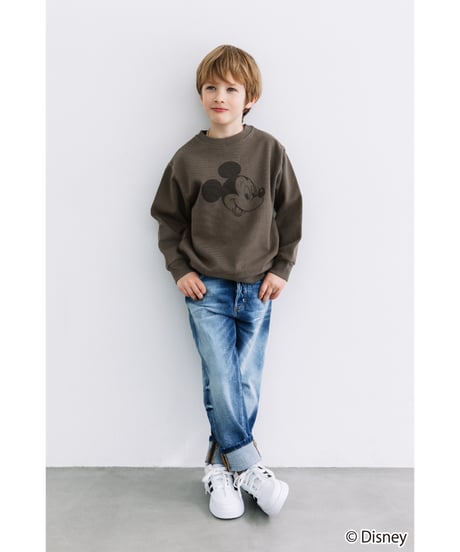 Disney / KIDS SWEAT TOP(ミッキー)【WCJ-TD-002DGY01】