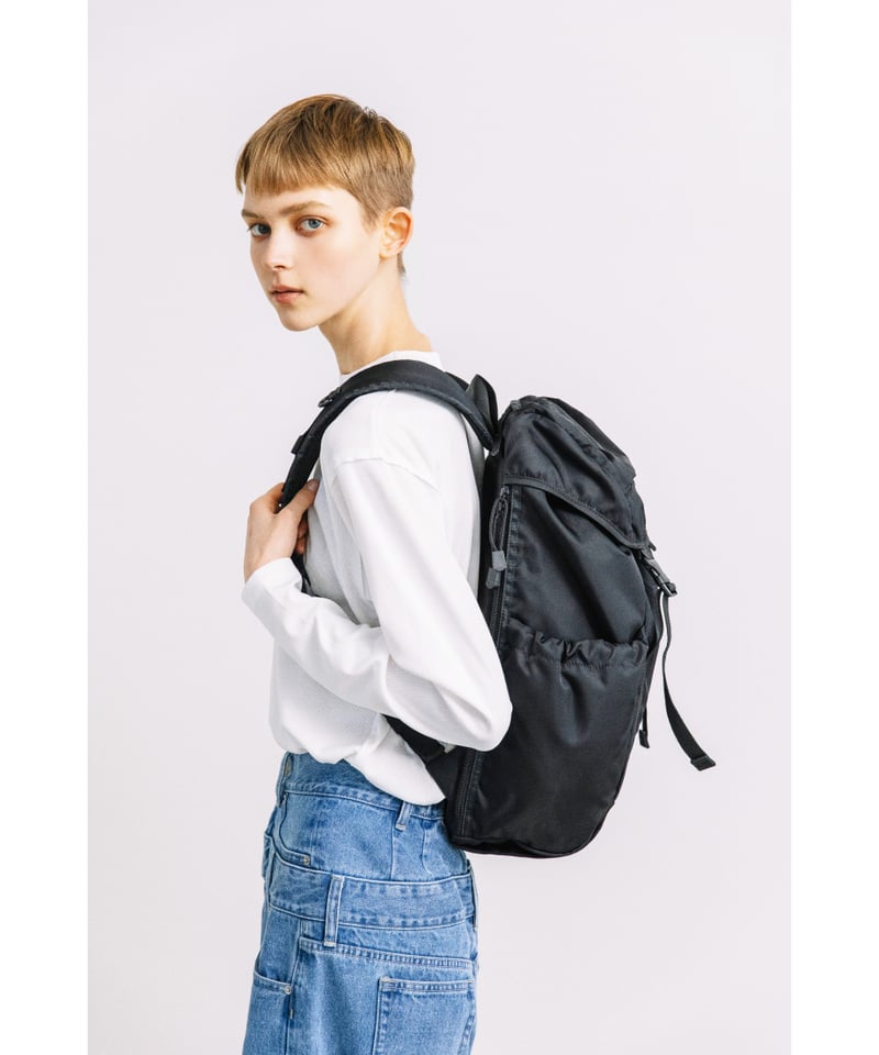 撥水】フラップバックパック【WCJ-MP-040BLK】※6月上旬〜中旬発売予定