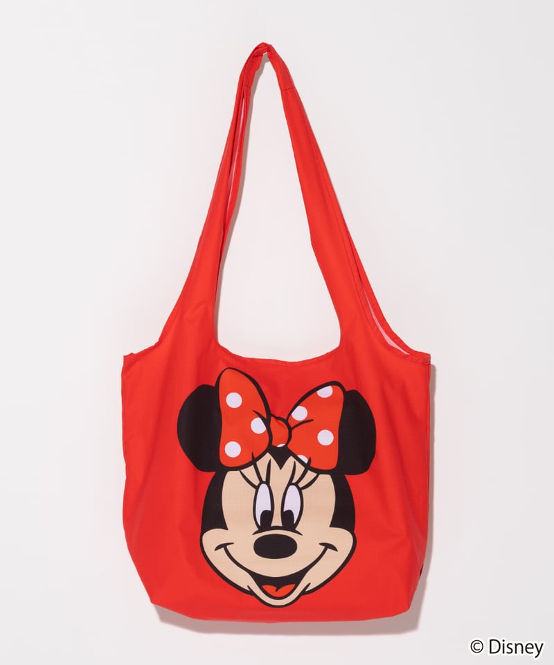 撥水】Disney / 膨張エコバッグ(ミニー)【WCJ-TD-065RED02】 | W