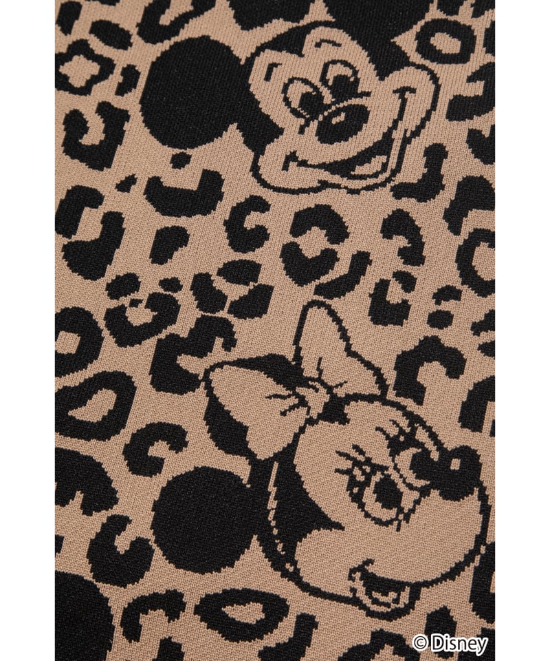 Disney / LEOPARD DESIGN SKIRT【WCJ-MK-027BEG-BLK