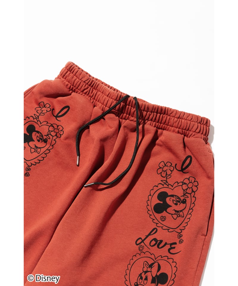 Disney / SWEAT PANTS(ミッキー&ミニー)【WCJ-TD-053RED26】