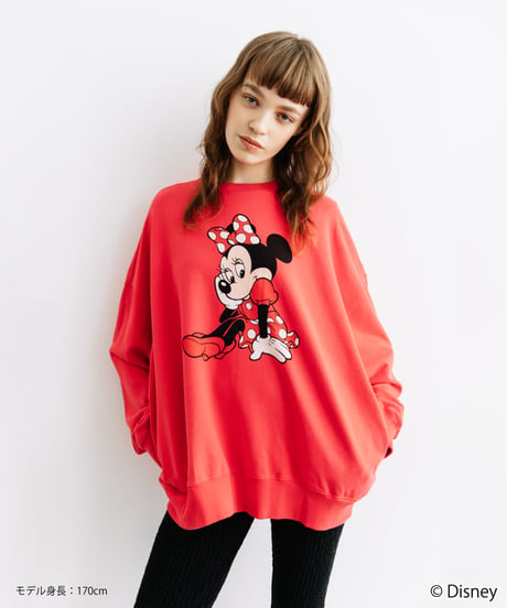 Disney / MINNIE SWEAT TOP【WCJ-TD-021RED】