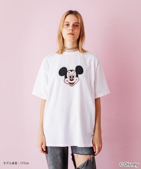 Disney / OVER DYE SS TEE（ミッキー）【WCJ-GC-027WHT01】