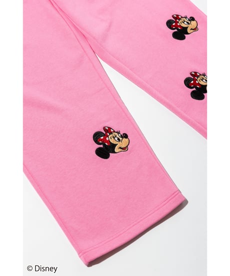 Disney / EMBROIDERY SWEAT PANTS(ミニー)【WCJ-TD-045PNK02】