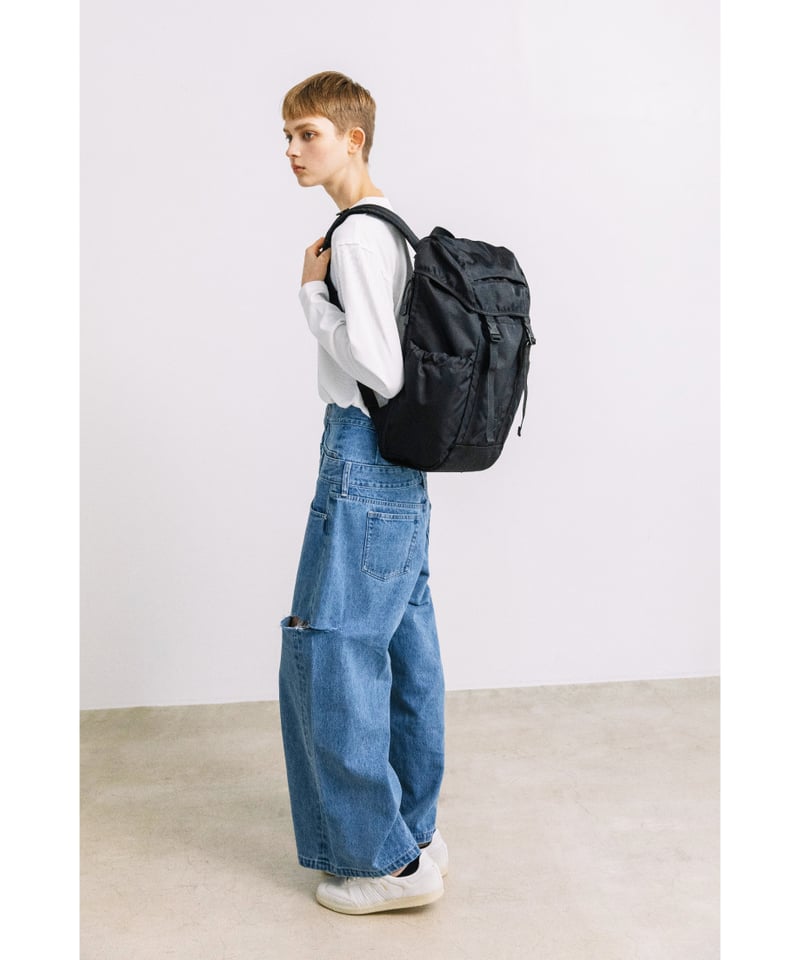 撥水】フラップバックパック【WCJ-MP-040BLK】※6月上旬〜中旬発売予定