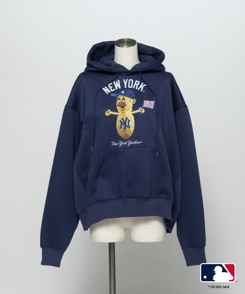 【希少】Bogeyboys トレーナ　S size MLB HOODIE(ニューヨーク・ヤンキース)【WCJ-GC-058NAV-NYY】 | W