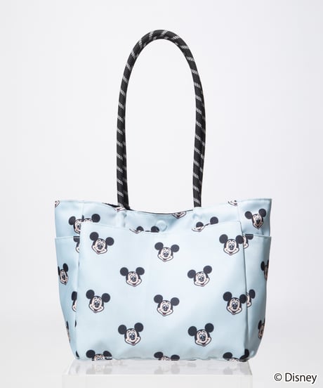【撥水】Disney / REVERSIBLE TOTE BAG(ミッキー)【WCJ-TD-012BLK-SAX01】