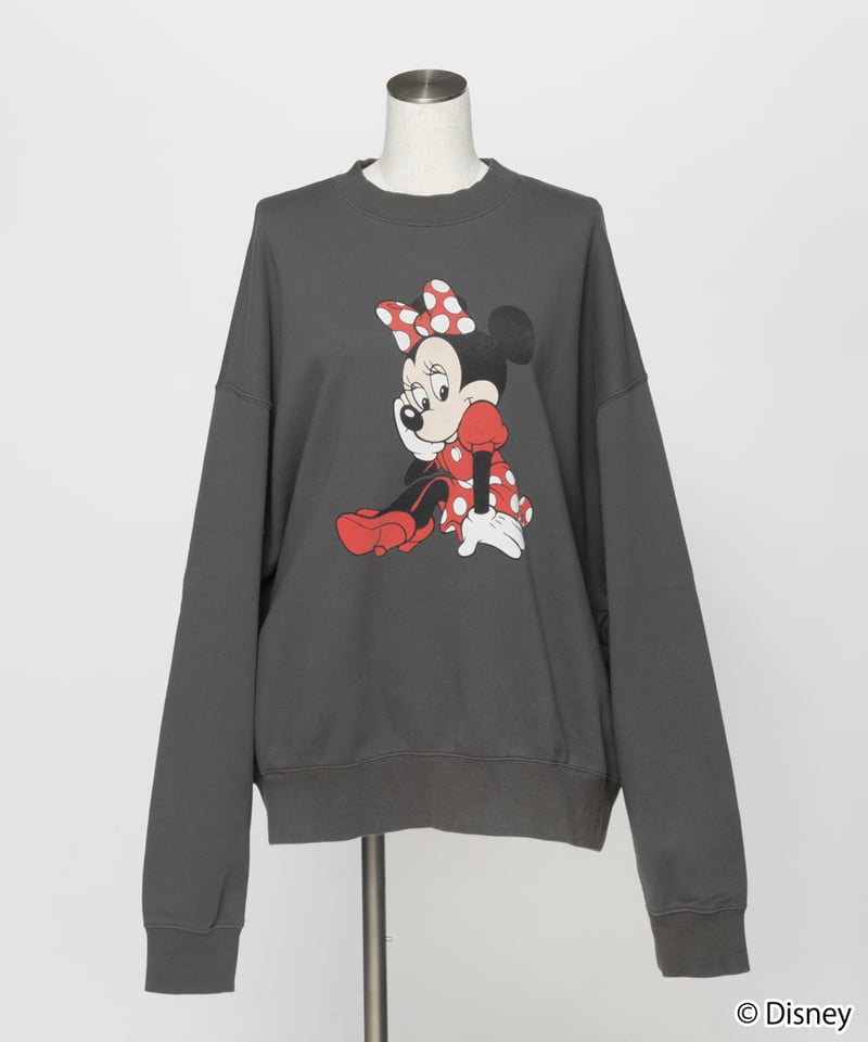 Disney / MINNIE SWEAT TOP【WCJ-TD-021DGY】 ※2月下旬発