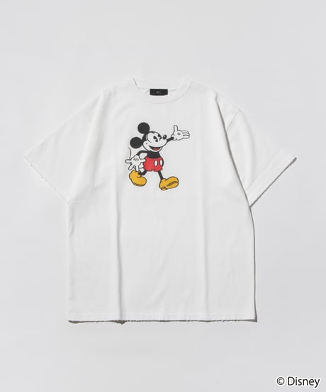 Disney / OVER DYE SS TEE(ミッキー)【WCJ-GC-054WHT01】