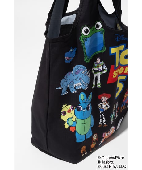 【撥水】Disney&Pixar / TOY STORY 5 / 膨張エコバッグ【WCJ-TD-058BLK】