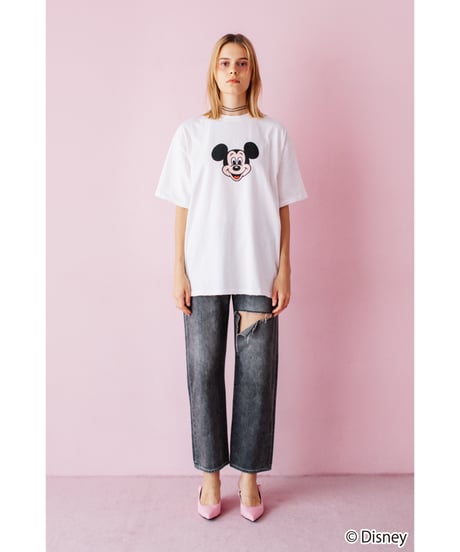 Disney / OVER DYE SS TEE（ミッキー）【WCJ-GC-027WHT01】